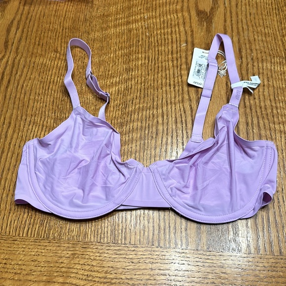 Aerie Smoothez Bra Mesh Unlined Full Coverage Light Purple Size 34D - Picture 4 of 7